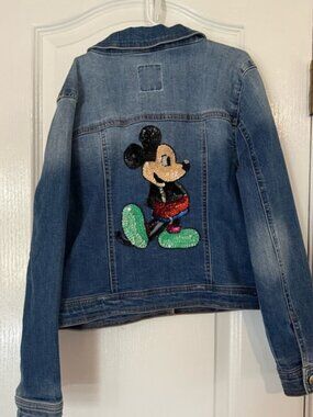 Kids Denim Jacket with‎ Mickey Mouse Patch
